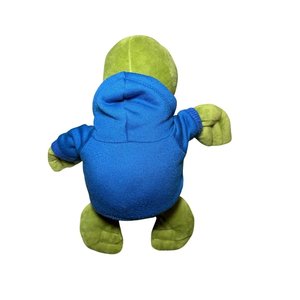 Margaritaville Plush Sea Turtle Unisex Small Green Excellent Blue Hoodie Logo